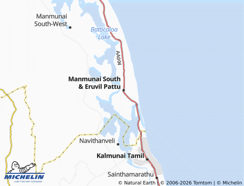 Mappa MICHELIN Paddiruppu - ViaMichelin