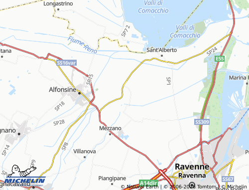 MICHELIN Grattacoppa map - ViaMichelin