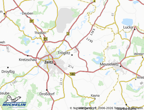 MICHELIN Tröglitz map - ViaMichelin