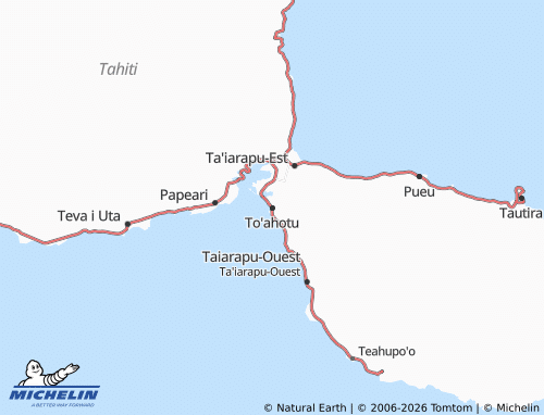 MICHELIN To'ahotu map - ViaMichelin