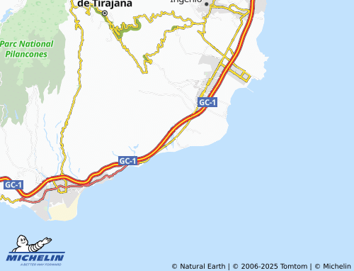 MICHELIN Juan Grande map - ViaMichelin