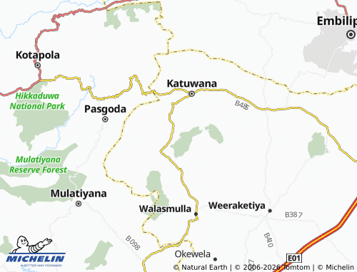 Mapa MICHELIN Walgammulla - ViaMichelin