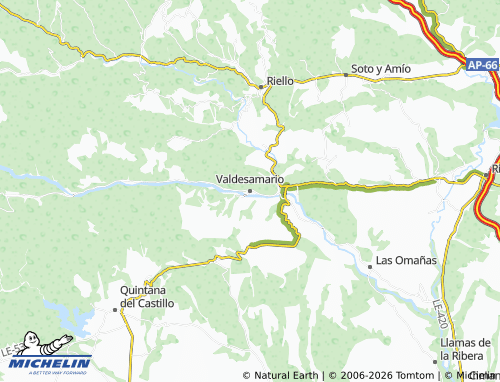 Mapa MICHELIN Valdesamario - ViaMichelin