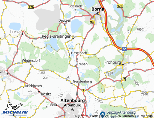 Mapa MICHELIN Serbitz - ViaMichelin
