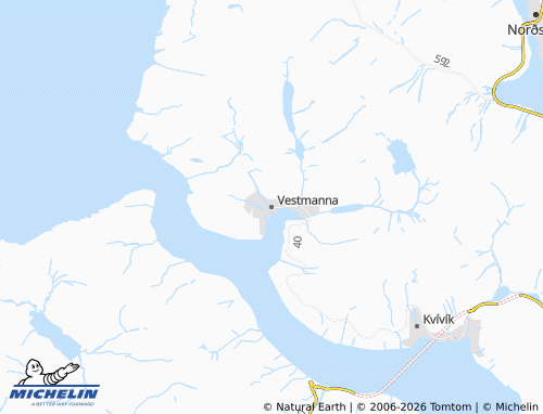 MICHELIN Vestmanna map - ViaMichelin