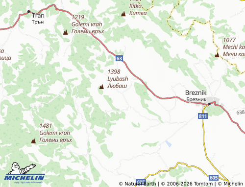 Carte MICHELIN Rebro - ViaMichelin
