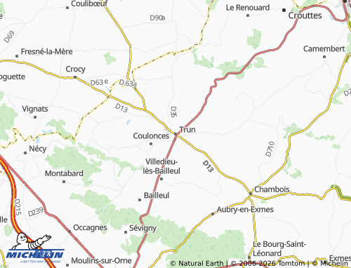 Mapa MICHELIN Trun - ViaMichelin
