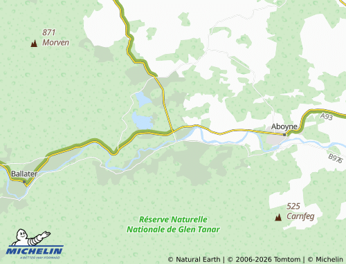 Carte MICHELIN Dinnet - ViaMichelin