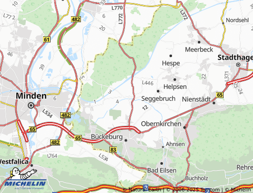 Mapa MICHELIN Meinsen - ViaMichelin