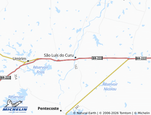 Mapa MICHELIN São Luís do Curu - ViaMichelin