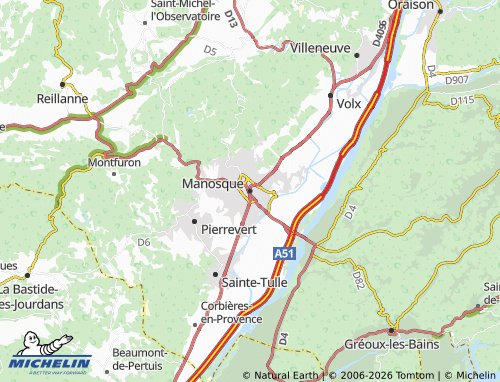 Carte MICHELIN Manosque - ViaMichelin