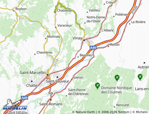 MICHELIN Têche map - ViaMichelin