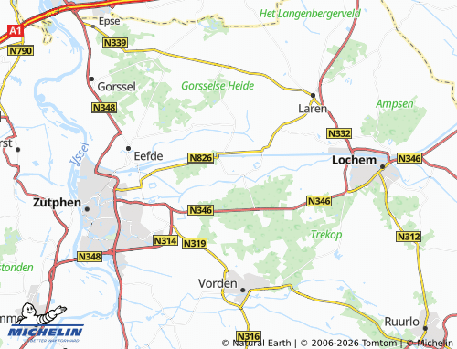 Mapa MICHELIN Almen - ViaMichelin