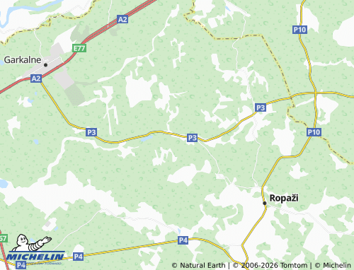 Mapa MICHELIN Podkājas - ViaMichelin