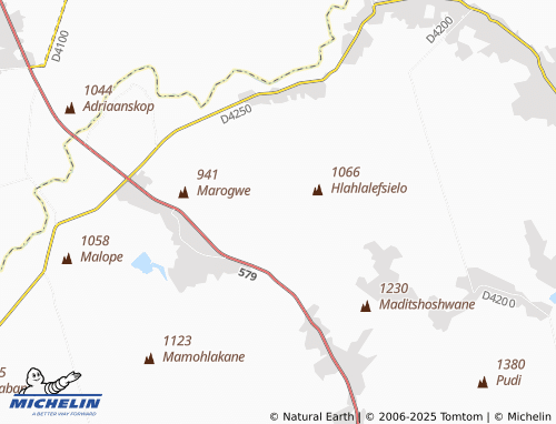 MICHELIN Thabampje Ga Sefoka map - ViaMichelin