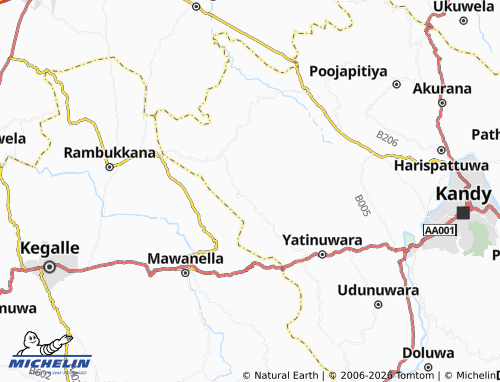 Mappa MICHELIN Alagalla Pahalagama - ViaMichelin