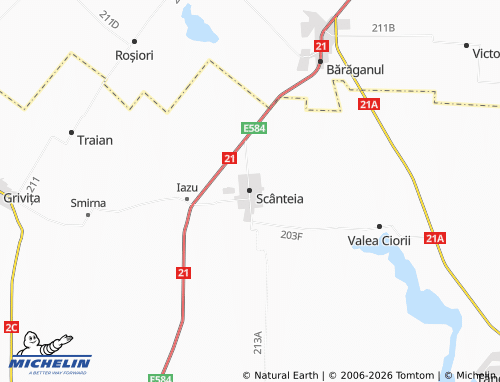 Mappa MICHELIN Scânteia - ViaMichelin