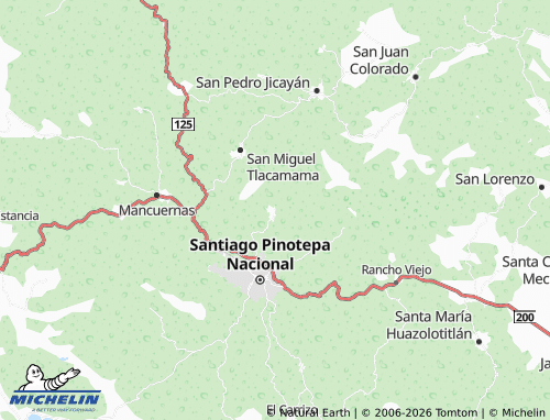 MICHELIN Santa María Jicaltepec map - ViaMichelin