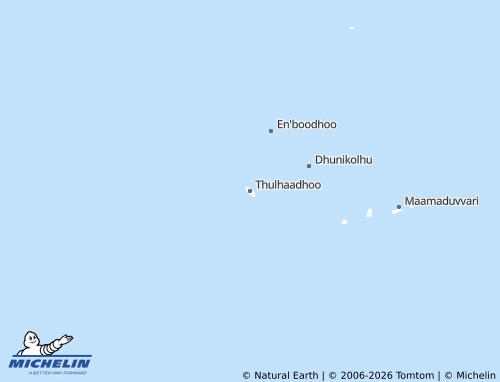Mapa MICHELIN Thulhaadhoo - ViaMichelin