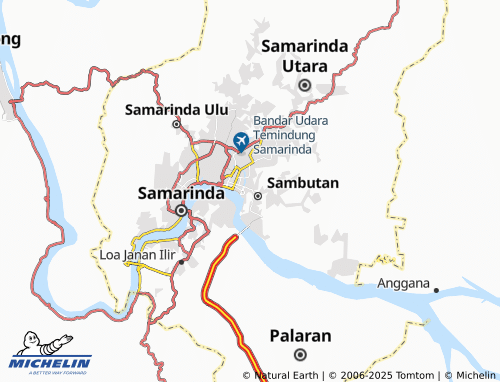 MICHELIN Samarinda Ilir map - ViaMichelin