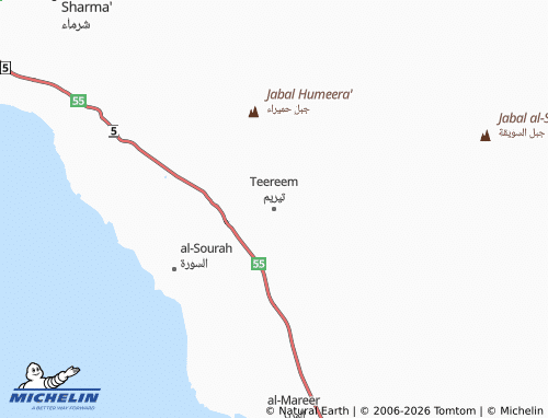 Mapa MICHELIN Teereem - ViaMichelin
