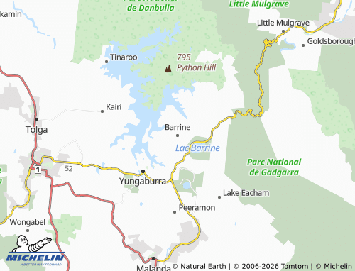MICHELIN Barrine map - ViaMichelin