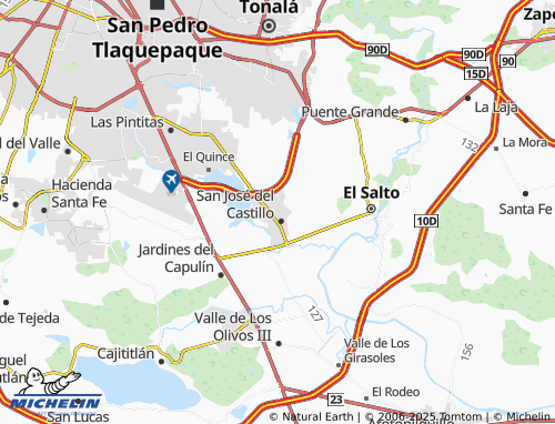 Carte MICHELIN Villas de Guadalupe - ViaMichelin