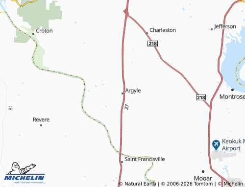 Mapa MICHELIN Argyle - ViaMichelin
