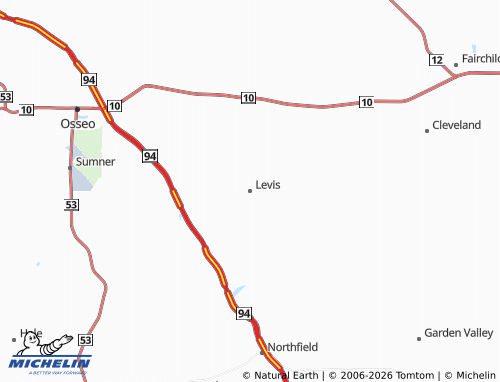 Mapa MICHELIN Levis - ViaMichelin