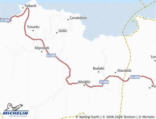 Mappa MICHELIN Topraklı - ViaMichelin