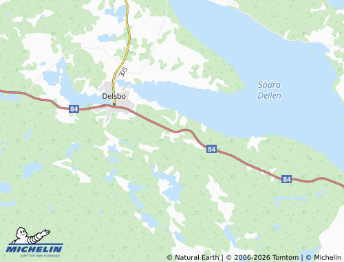 MICHELIN Fredriksfors map - ViaMichelin