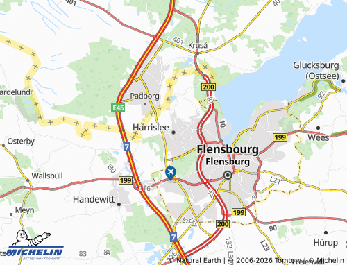 MICHELIN Harrislee map - ViaMichelin