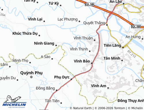 Mapa MICHELIN Vĩnh Long - ViaMichelin