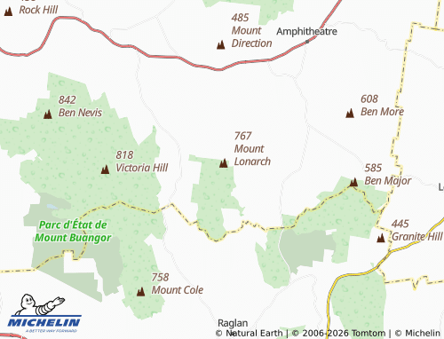 MICHELIN-Landkarte Mount Lonarch - ViaMichelin