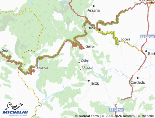 Mapa MICHELIN Osini Vecchio - ViaMichelin