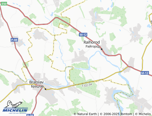 MICHELIN Novi Obykhody map - ViaMichelin
