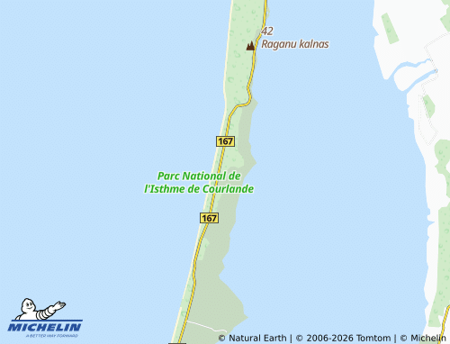 Mappa MICHELIN Neringa - ViaMichelin