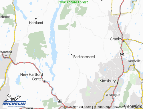 Kaart MICHELIN Barkhamsted - ViaMichelin