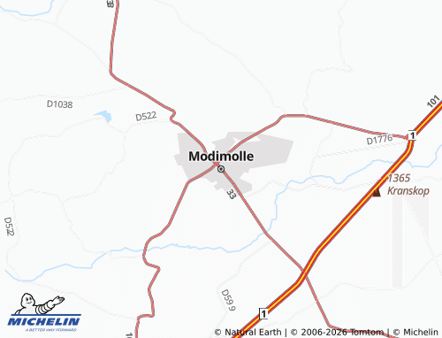 MICHELIN-Landkarte Modimolle - ViaMichelin