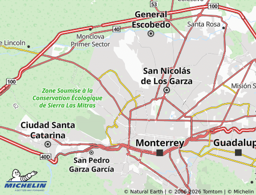 MICHELIN Lomas de la Unidad Modelo map - ViaMichelin