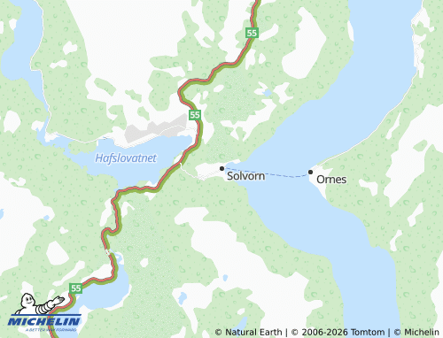 Mappa MICHELIN Solvorn - ViaMichelin