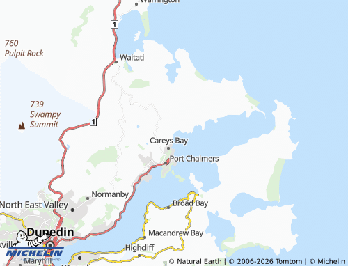 MICHELIN-Landkarte Deborah Bay - ViaMichelin