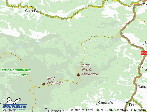 Carte MICHELIN Sotres - ViaMichelin
