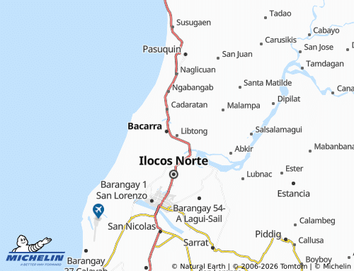 MICHELIN Libtong map - ViaMichelin