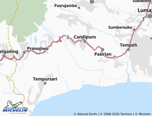 MICHELIN Jugosari map - ViaMichelin