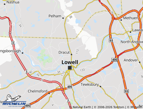 Mapa MICHELIN Dracut - ViaMichelin