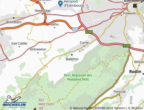 MICHELIN Balerno map - ViaMichelin