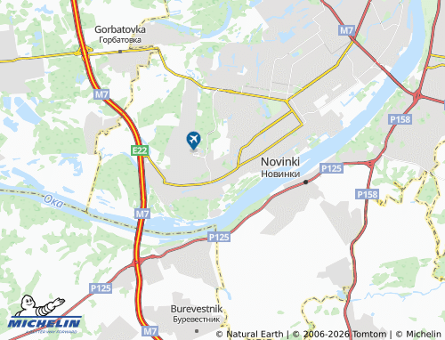 MICHELIN-Landkarte Pitomnik KP - ViaMichelin