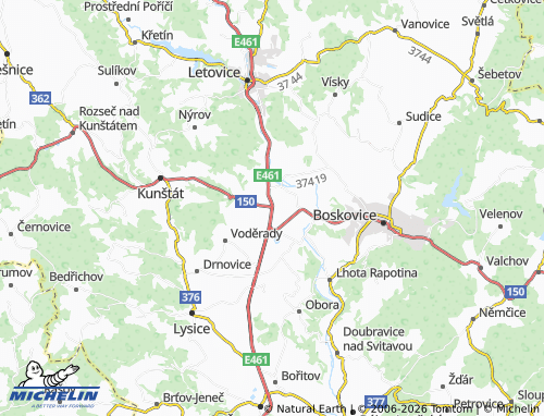 Mappa MICHELIN Sebranice - ViaMichelin
