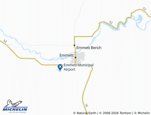 Mappa MICHELIN Emmett - ViaMichelin